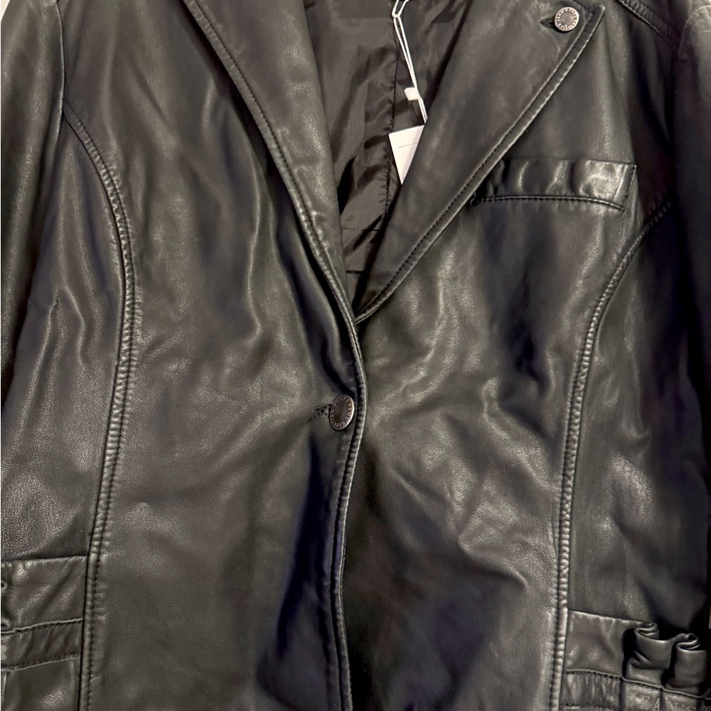 Jean Paul Gaultier Black Leather Jacket